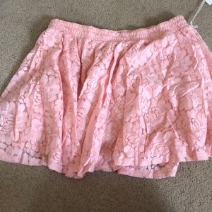 Pink veil rose skirt